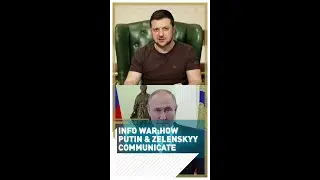 See the differences in communication style between Vladimir Putin and Volodymyr Zelenskyy.