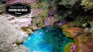 Chapada das Mesas - Pedra Caída em Carolina, Encanto azul e Poço Azul em Riachão