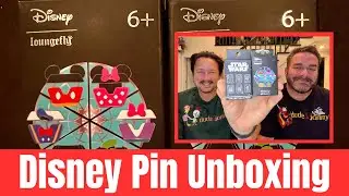 Disney Pin Unboxing #disneypins #disney #pintrading #disneymerch #unboxing #loungefly #starwars