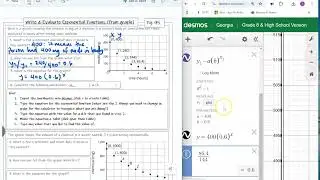 Write & Evaluate Exponential Functions from a Graph
