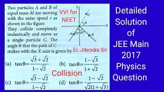 283 JEE Main Online 2017 Physics Question Collision #energeticphysics