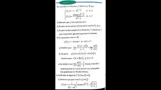 dérivation et étude des fonctions 2 bac SM Ex 77  page 160 Almoufid