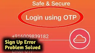 Fix Jio Cloud App Sign up Error Problem Solved