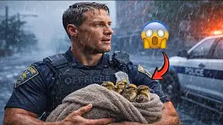 Heroic Police Officer & Husky Save Baby Peacocks Trapped In Storm Drain 🦚👮&zwj;♂️