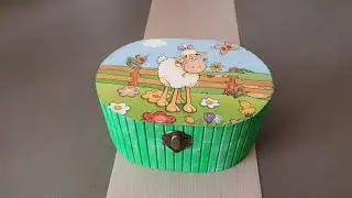 Tuto customisation d'une bo&icirc;te en bois | Sp&eacute;cial d&eacute;butant, facile, rapide et peu de mat&eacute;riel