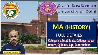 DU MA History complete details I DU MA History I MA History I cuet ma history I cuet pg courses