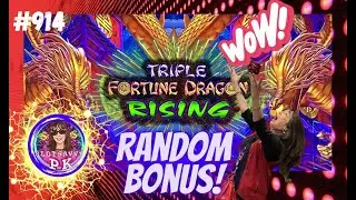 BIG RANDOM Shake BONUS on Triple Fortune Dragon RISING in High Limit Room on Jan. 20th (video 914)