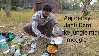 Aaj jungle mai banayi meggie #vlog #cooking #viralvideo 