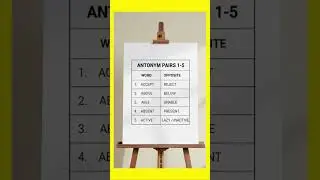 ANTONYMS #english #music #education #grammartips #grammar #antonyms #opposition #viral #important
