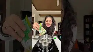 🥦🤩Popeye Maggi! NEW Green Spinach Maggi #maggi #foodshorts #shorts
