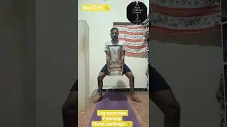 #Day 73/75&nbsp;&nbsp;part 03 #warmup #Hard Challenge🤸 #Beginner #Home workout #Leg exercises #try at home 🏡