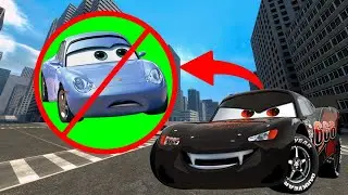Lightning McQueen Become a VAMPIR!? Vampir McQueen vs Sally in GMOD