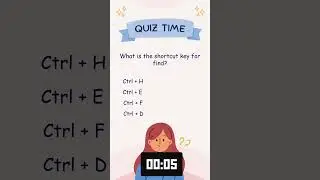What is the shortcut key for find? 