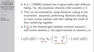 Wireless Communications: Spatial Multiplexing