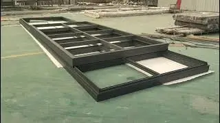 Aluminum Roof Skylight Glass Covers Motorized Sliding Roof Window|9.5m L Sliding Over Roof Skylight
