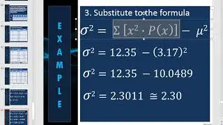 Variance and Standard Deviation of Discrete Random Variable
