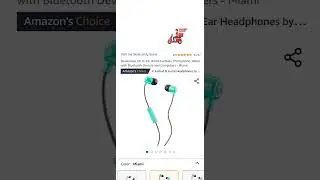 Skullcandy Jib In-Ear Wired Earbuds, Microphone, Works with Bluetooth Devices and Computers - Miami
