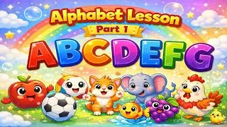Alphabet Lesson Part 1 | Learn Letters A to G | Fun ABC Learning for Kids