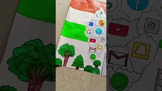 Map of digital India, developing India, Rising India #shorts #Kanu _Crafts