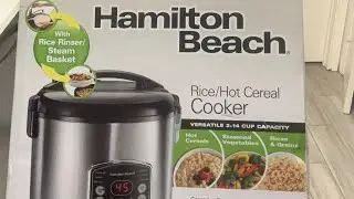 Hamilton Beach Rice Cooker and Steamer Review