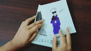 First time drawing shadow art style ✨️ (gojo)