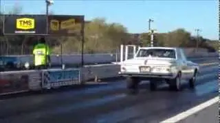 Barona dragstrip 10 5 14 Cleyon Loonsfoot 62 Plymouth vs 73 Duster