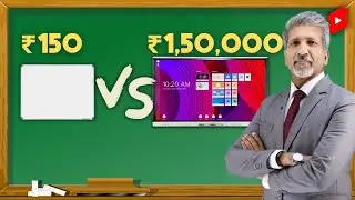 ₹150 Vs ₹1,50,000 Board Tech Comparison | White Board Vs Smart Board | Make Youtube Videos |