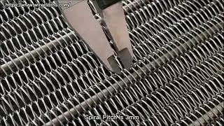 REKING stainless steel chain mesh conveyor belt