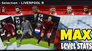 Max Stats of Liverpool club Selection | Pes 2020 Mobile