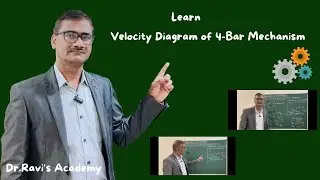 Velocity Diagram of 4-bar mechanism (Kinematics of Machinery)