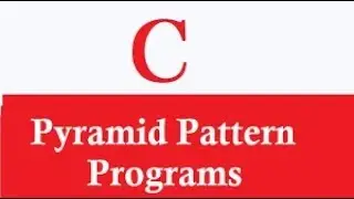 C program to print pyramid pattern using * and loop