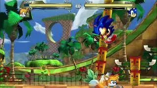 REQUESTED BY @slingshotproductionsplush: Tails (Veanko) vs Sonic (Veanko) - Mugen Battle
