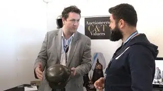 German battle damaged helmets and impressive war souveniers