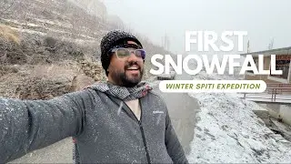 FIRST SNOWFALL in Winter Spiti Valley! 🇮🇳 Kaza to Kalpa Winter Expedition | Nako Lake, Tabo & Gue