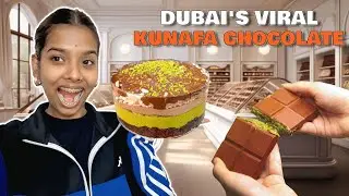 TRYING DUBAI VIRAL KUNAFA CHOCOLATE | B’laban DUBAI