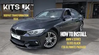How to Install BMW 4 Series (F36) (Gran Coupe) Gloss Black Ultimate Body Kit | Kits Uk