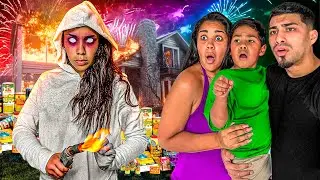 Moms EVIL Twin Sister Almost Set The House On Fire On The 4th Of July (THE MOVIE)