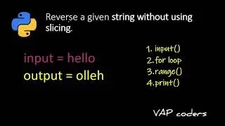 Reverse a String in Python Using For Loop | Beginner Friendly Python Tutorial