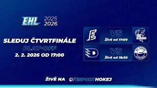 2. hrací den čtvrtfinále Esport hokejové ligy 2025/2026