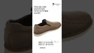 Men's Big Size Calfskin Handmade Summer Shoes