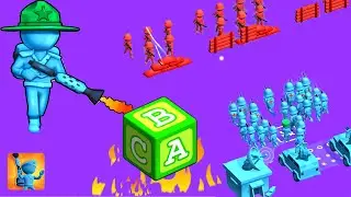 Plastic Army Battle Simulator: Funny Gameplay (iOS,Android) -Lv 11 Battle With Modern Armed Army