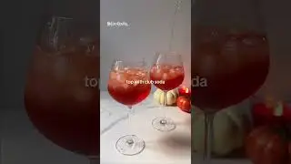 SPOOKY Aperol Spritz cocktail! #aperolspritz #cocktail #trending