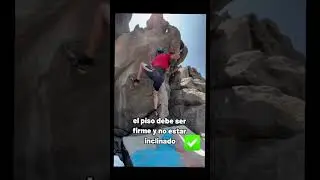 Tip 2/15 Consejos para escalar boulder de forma segura #tips #climbing #friends #bouldering