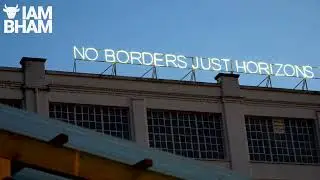 'No Borders' neon artwork installed at Custard Factory | I Am Birmingham
