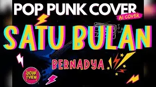 SATU BULAN &ndash; Bernadya (POP PUNK Cover) |  Versi Lebih Ngebut & Emosional!