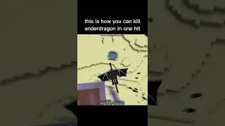 this is how to kill enderdragon in one hit