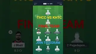 THCC VS KHTC DREAM11 PREDICTION /ECS T10 GERMANY/#my11circlewinner #dream11winner #shortsfeed #viral