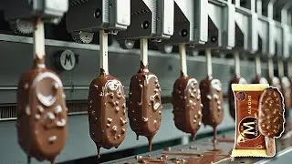 How Magnum ice cream is made in a Mega Factory? Amazing Magnum Ice Creams Production