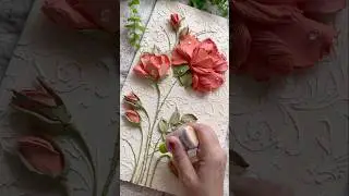 Rose flower live class , Sculpture painting #ytshortsindia #shorts #art #sculpturepainting
