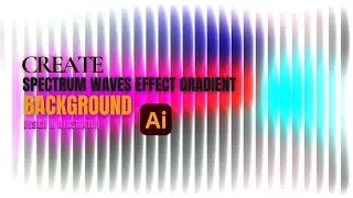 Adobe Illustrator Bangla Tutorial - Create Spectrum Waves Gradient Effect Background